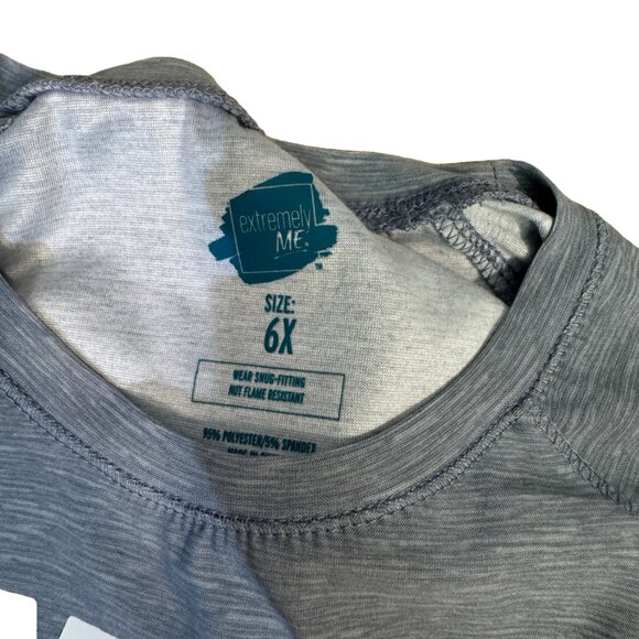 Extremely Me Girls 2-Piece Pajama Set Smile And Be Happy Size 6X Polyester/Spand - Picture 2 of 4